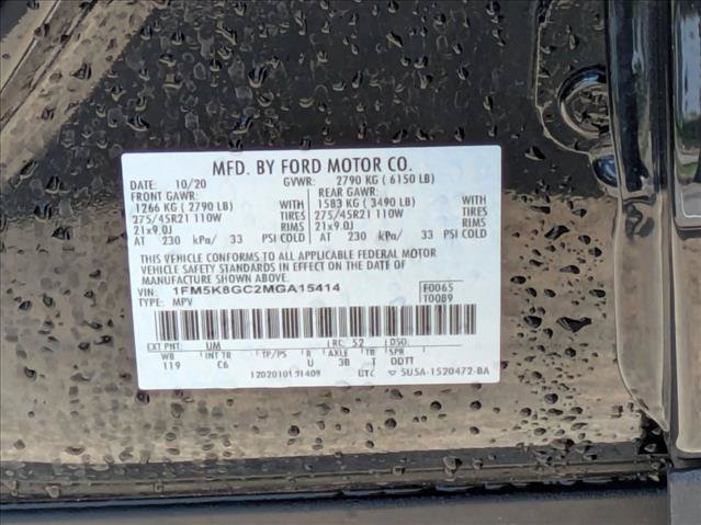 Used 2021 Ford Explorer ST w/ Equipment Group 401A AWD/4WD image 19