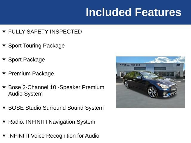 Used 2016 INFINITI Q70 3.7 w/ Sport Package AWD/4WD image 5