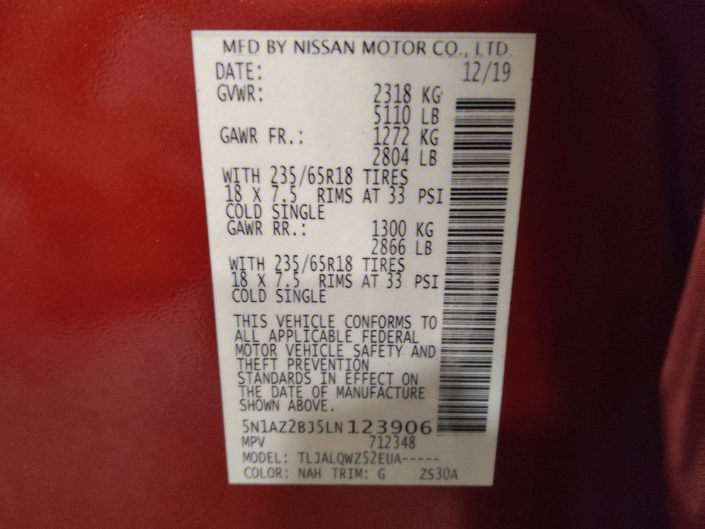 Used 2020 Nissan Murano SV w/ Cargo Package image 33