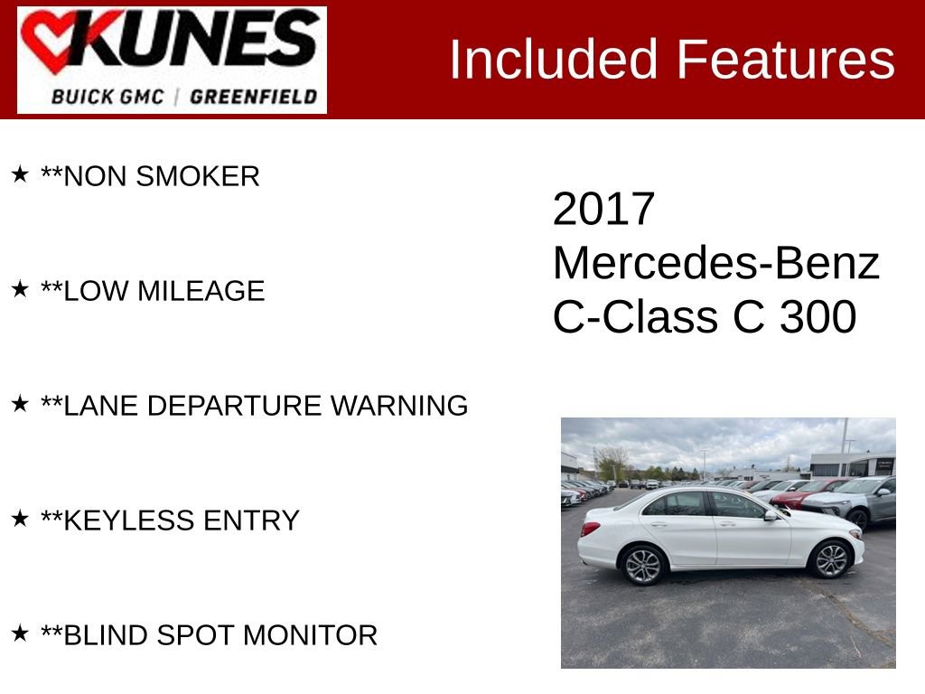 Used 2017 Mercedes-Benz C 300 4MATIC Sedan image 3