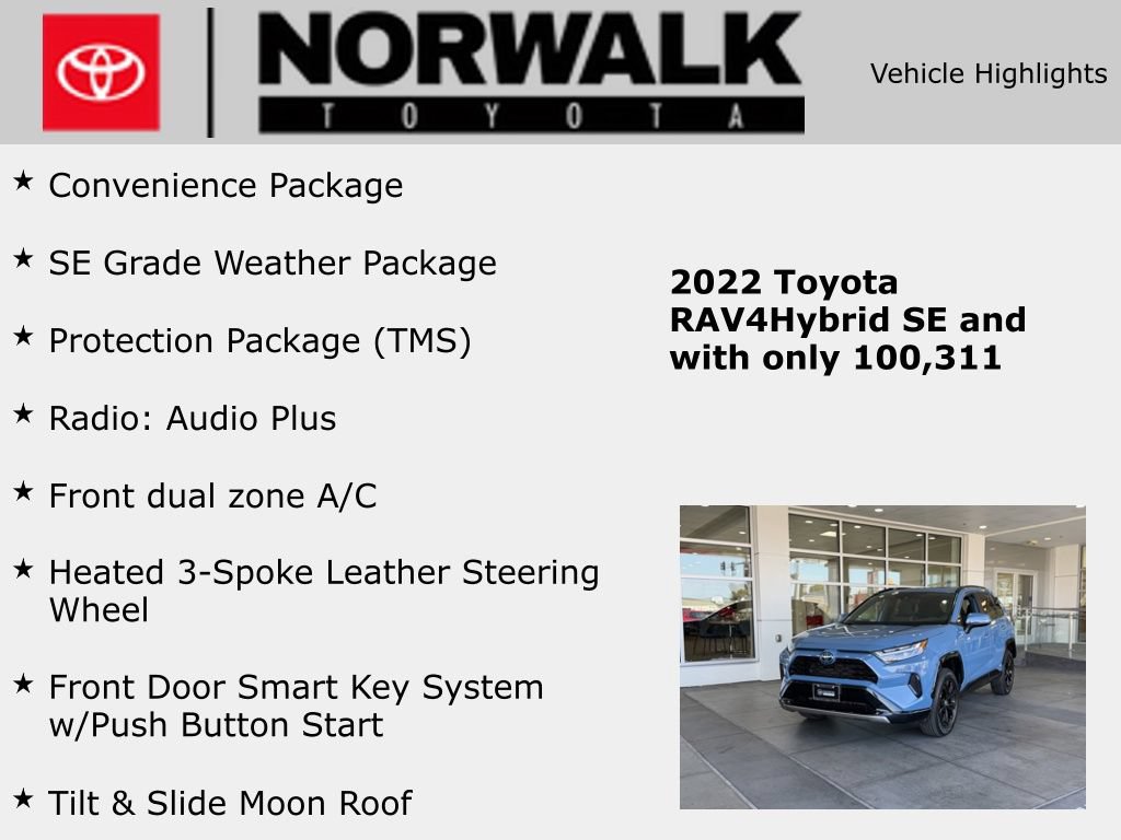 Certified 2022 Toyota RAV4 SE w/ Convenience Package AWD/4WD image 10