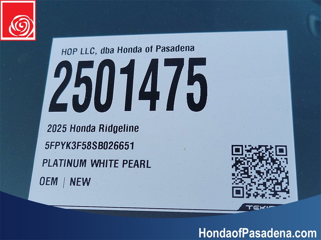 New 2025 Honda Ridgeline RTL image 21
