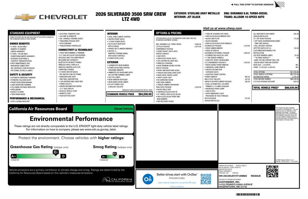 New 2026 Chevrolet Silverado 3500 LTZ w/ LTZ Plus Package AWD/4WD image 4