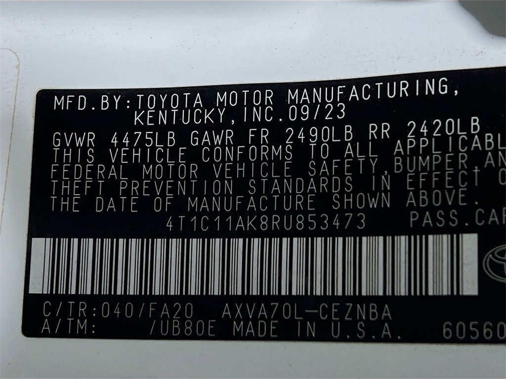 Certified 2024 Toyota Camry LE image 28