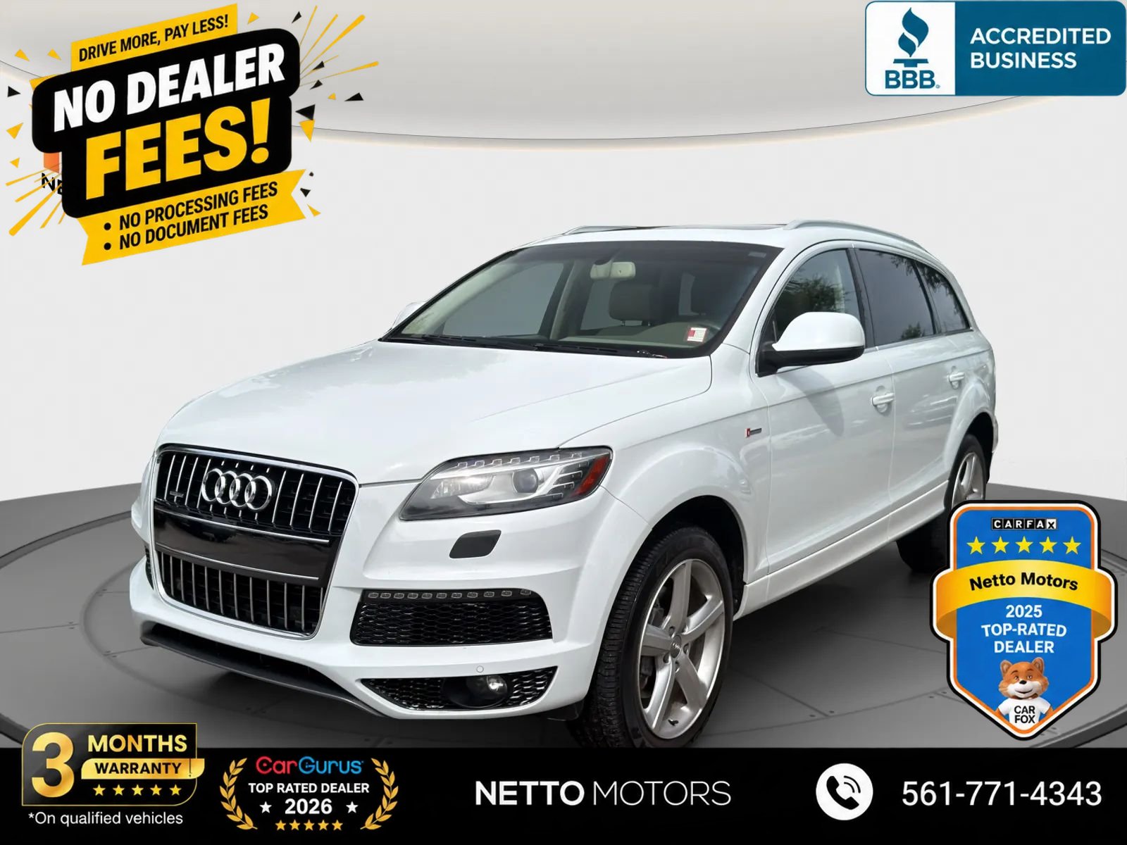 Used 2014 Audi Q7 3.0T S line Prestige w/ Towing Package