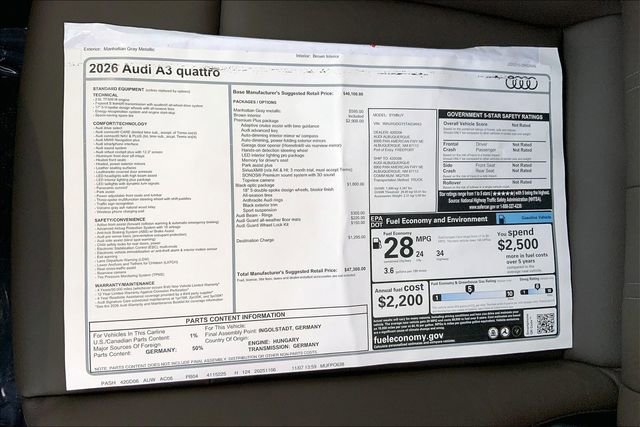New 2026 Audi A3 2.0T Premium Plus image 13