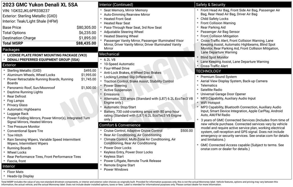 Used 2023 GMC Yukon XL Denali AWD/4WD image 24