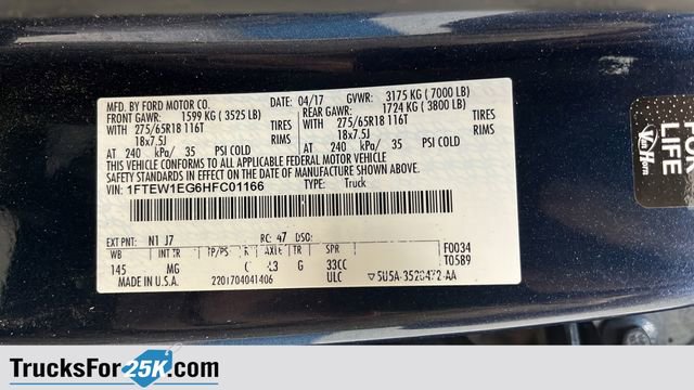 Used 2017 Ford F150 XLT w/ Equipment Group 302A Luxury image 27