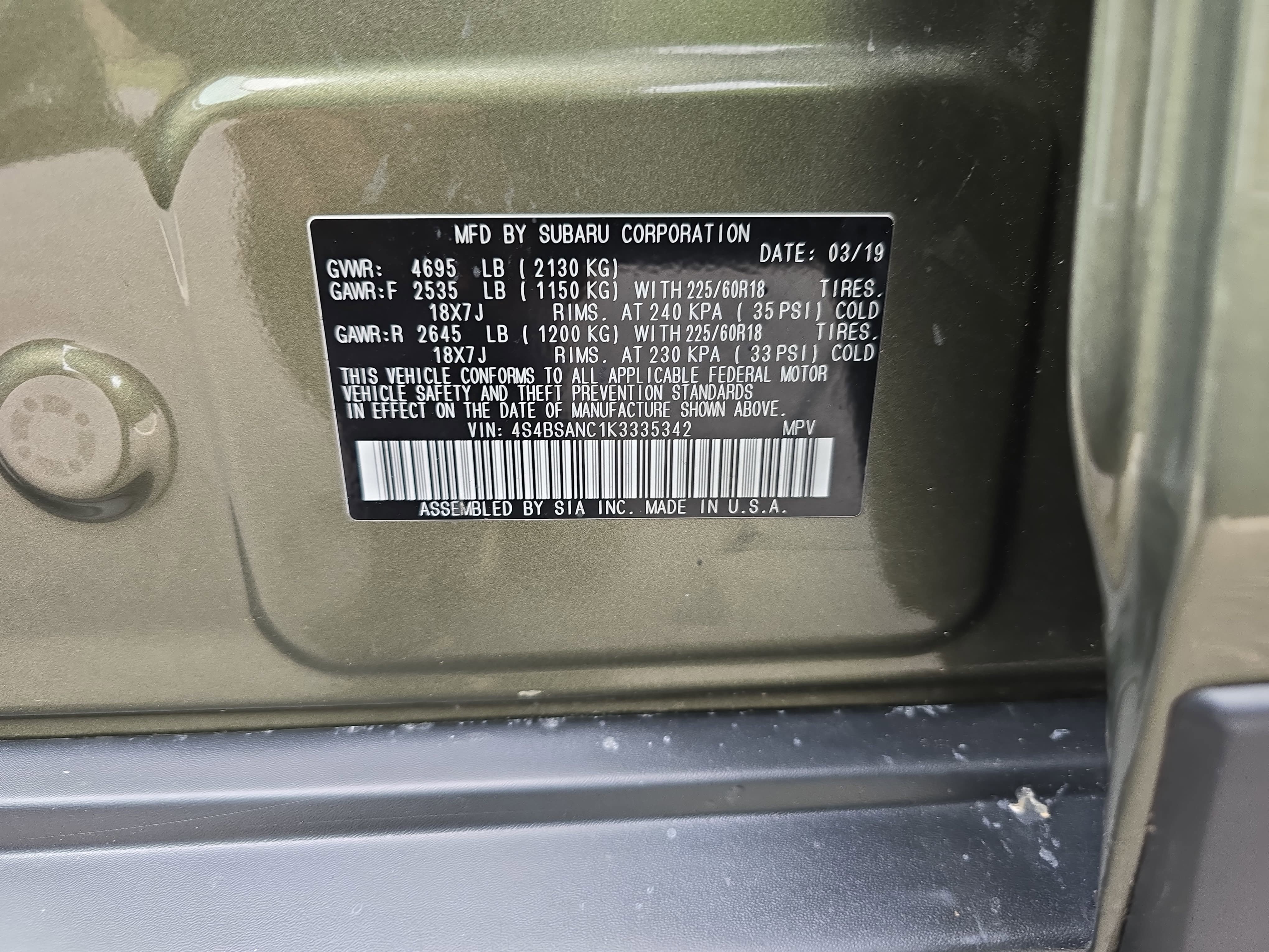 Used 2019 Subaru Outback 2.5i Limited AWD/4WD image 37