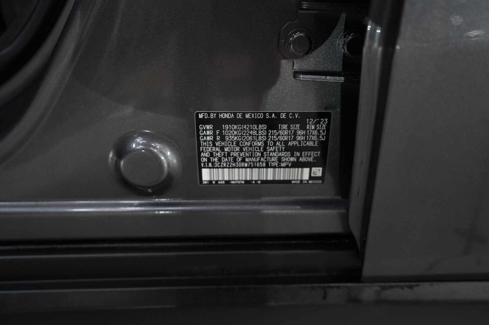 Used 2024 Honda HR-V LX image 25