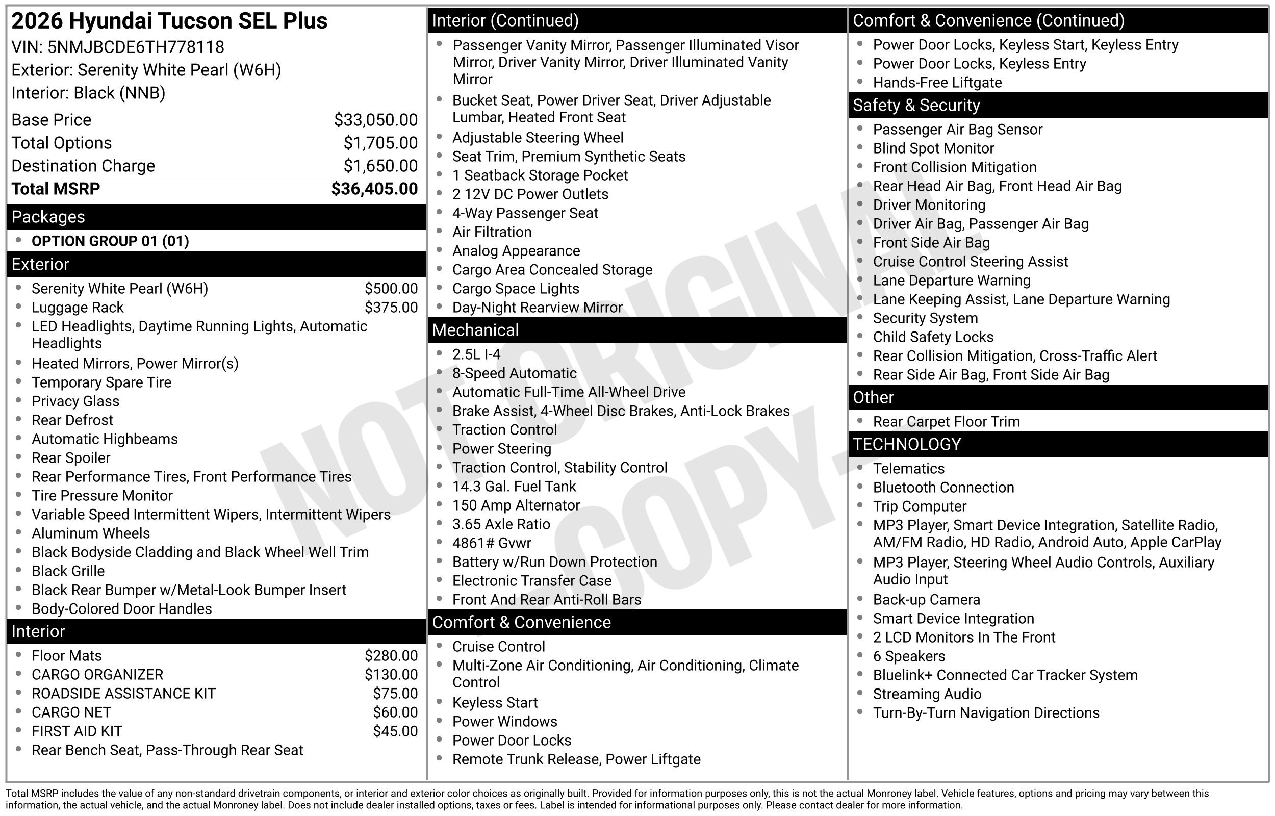 New 2026 Hyundai Tucson SEL Plus AWD/4WD image 3
