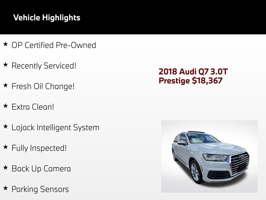 Used 2018 Audi Q7 3.0T AWD/4WD video 2