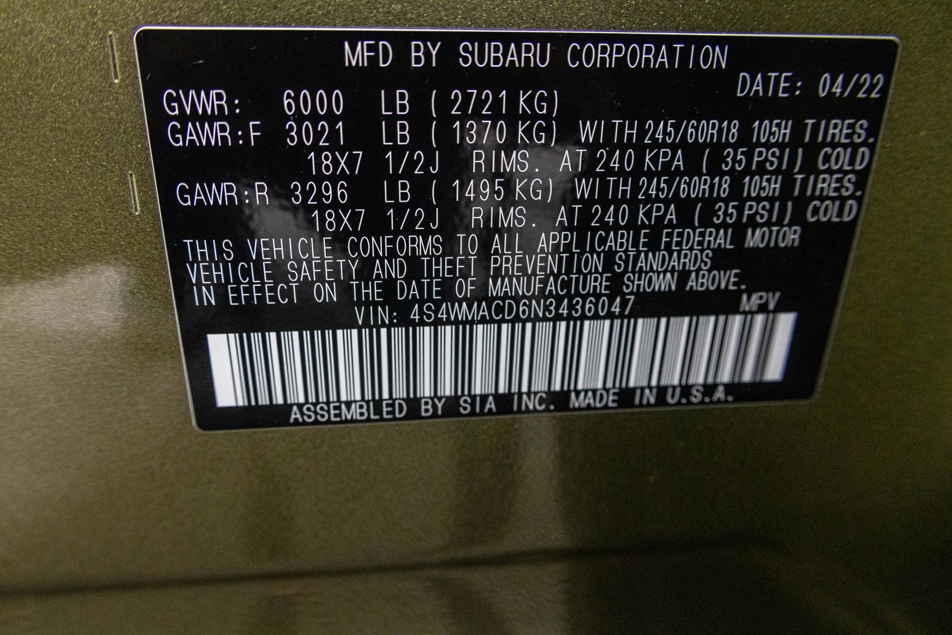 Used 2022 Subaru Ascent Premium w/ Convenience Package image 55