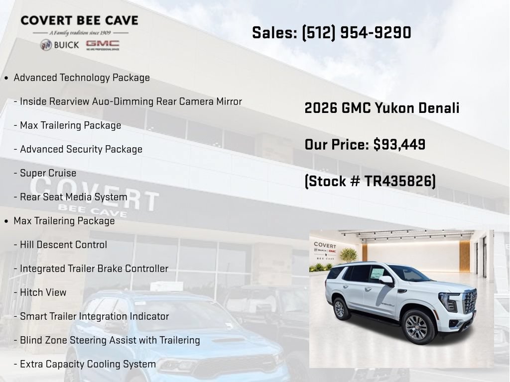 New 2026 GMC Yukon Denali w/ Advanced Technology Package AWD/4WD image 13
