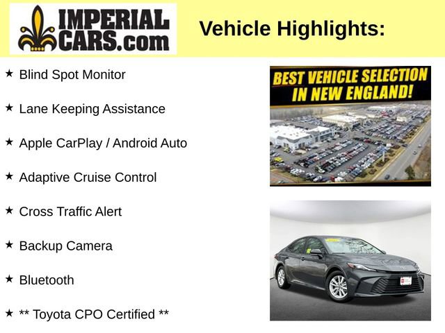Certified 2025 Toyota Camry LE FWD image 3