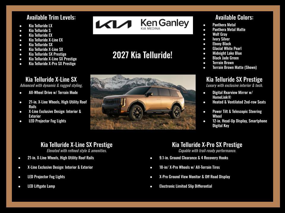 New 2027 Kia Telluride X-Line SX Prestige image 29