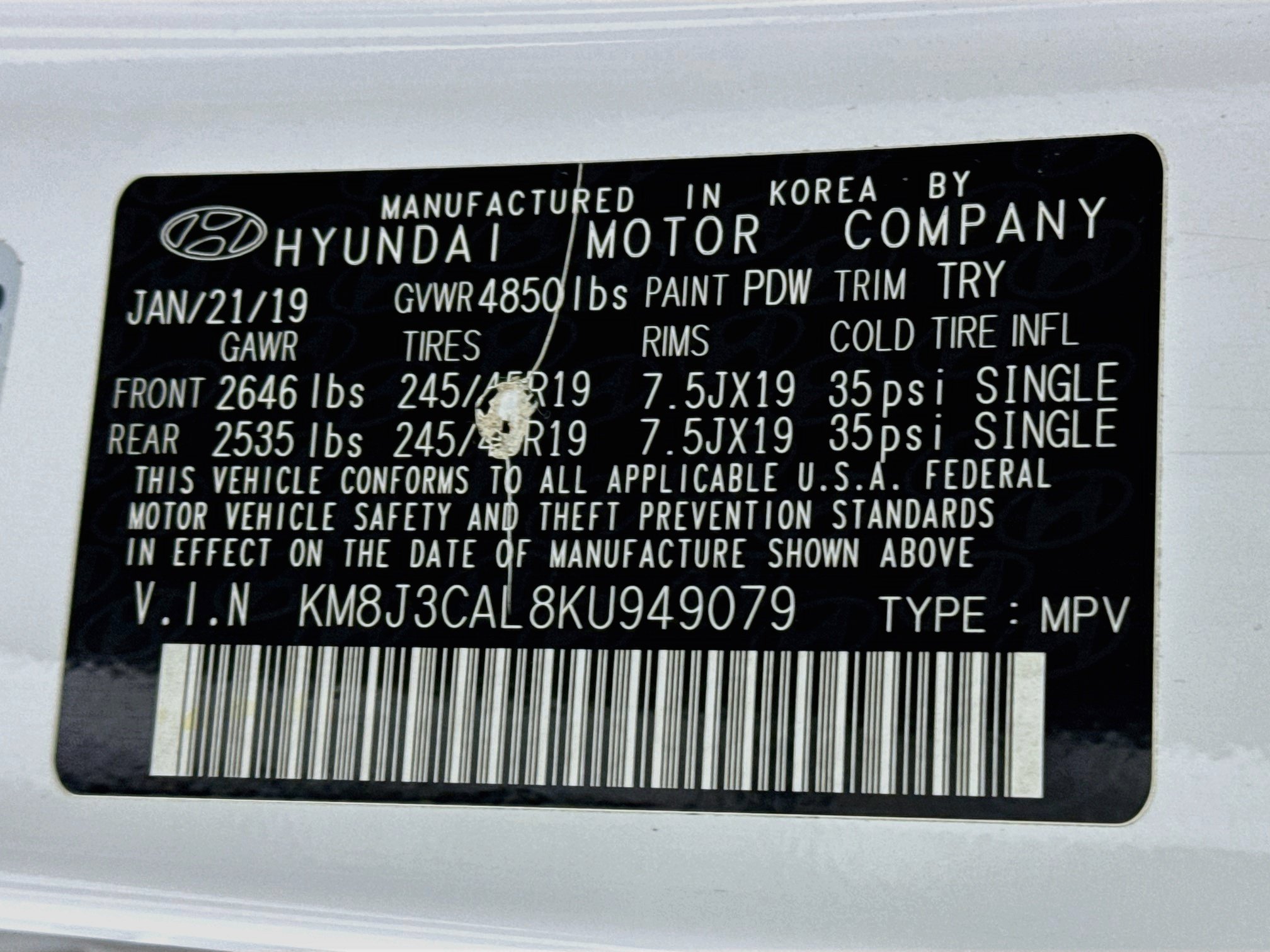 Used 2019 Hyundai Tucson Night AWD/4WD image 35
