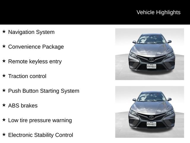 Used 2018 Toyota Camry SE w/ Audio Package FWD image 8