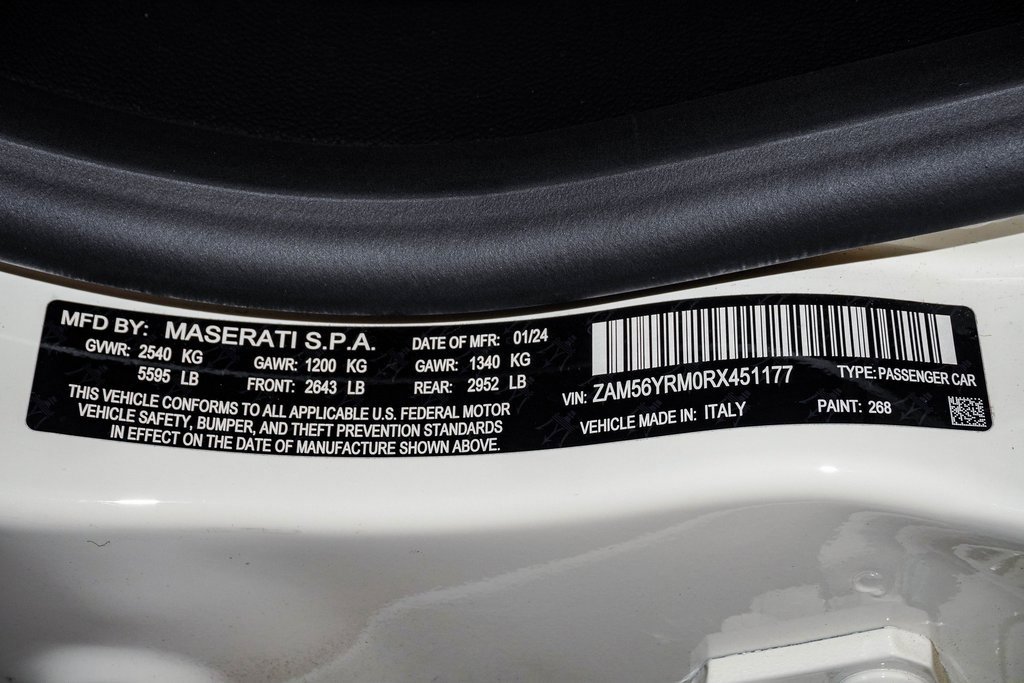 Certified 2024 Maserati Quattroporte Modena Ultima Q4 image 30