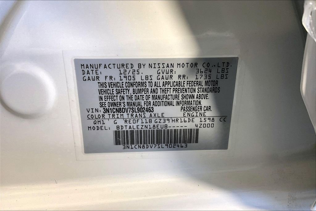 New 2025 Nissan Versa S w/ Trunk Package image 26