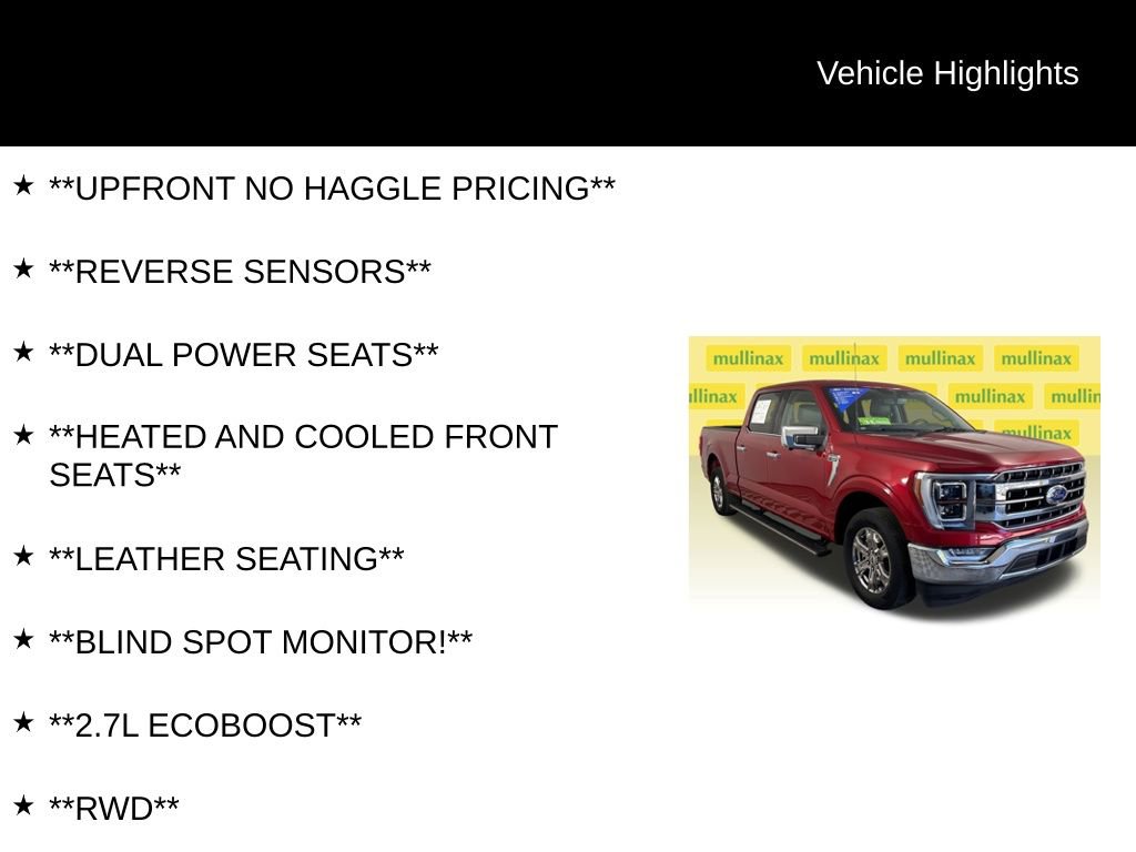 Certified 2021 Ford F150 Lariat w/ Equipment Group 502A High image 12