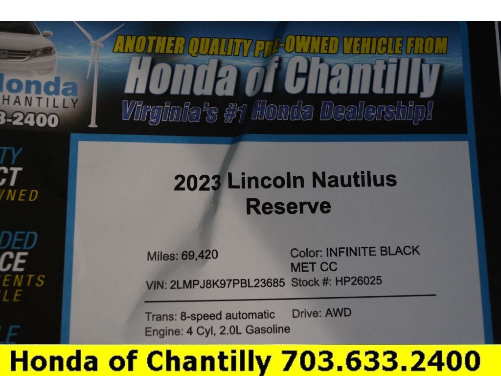 Used 2023 Lincoln Nautilus Reserve AWD/4WD image 48