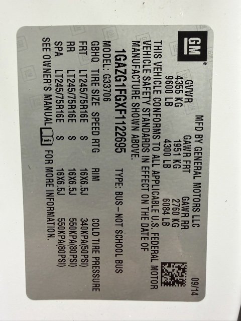 Used 2015 Chevrolet Express 3500 LT w/ LT Preferred Equipment Group image 21