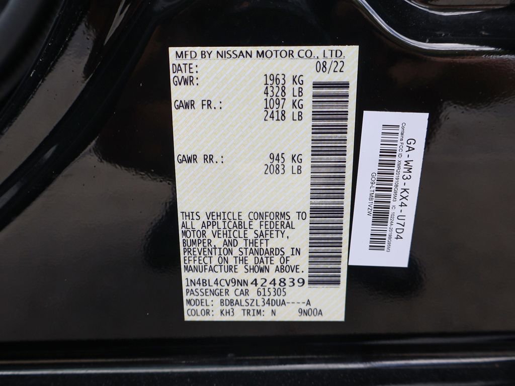 Used 2022 Nissan Altima 2.5 SR FWD image 45
