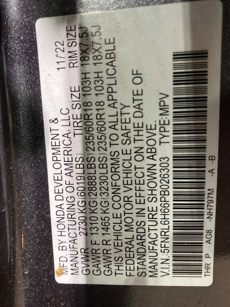 Certified 2023 Honda Odyssey EX-L image 19