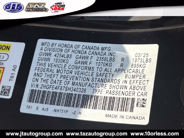 Used 2025 Honda Civic Sport Touring image 19