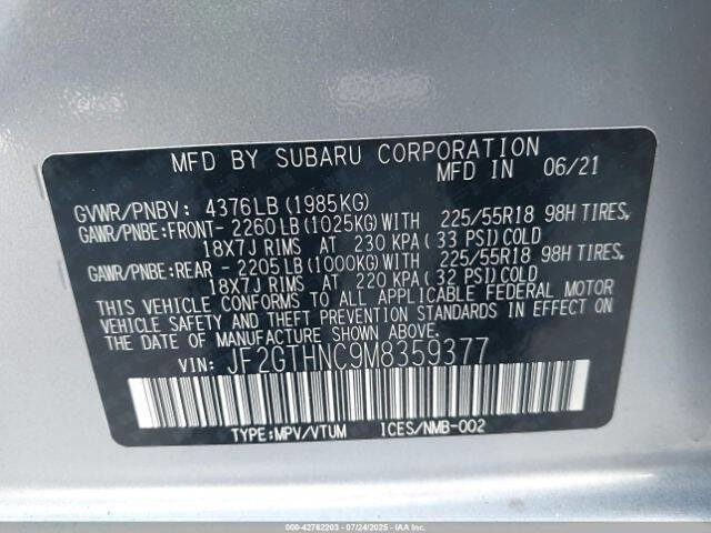 Used 2021 Subaru Crosstrek 2.5i Limited w/ Moonroof Package 2 image 14