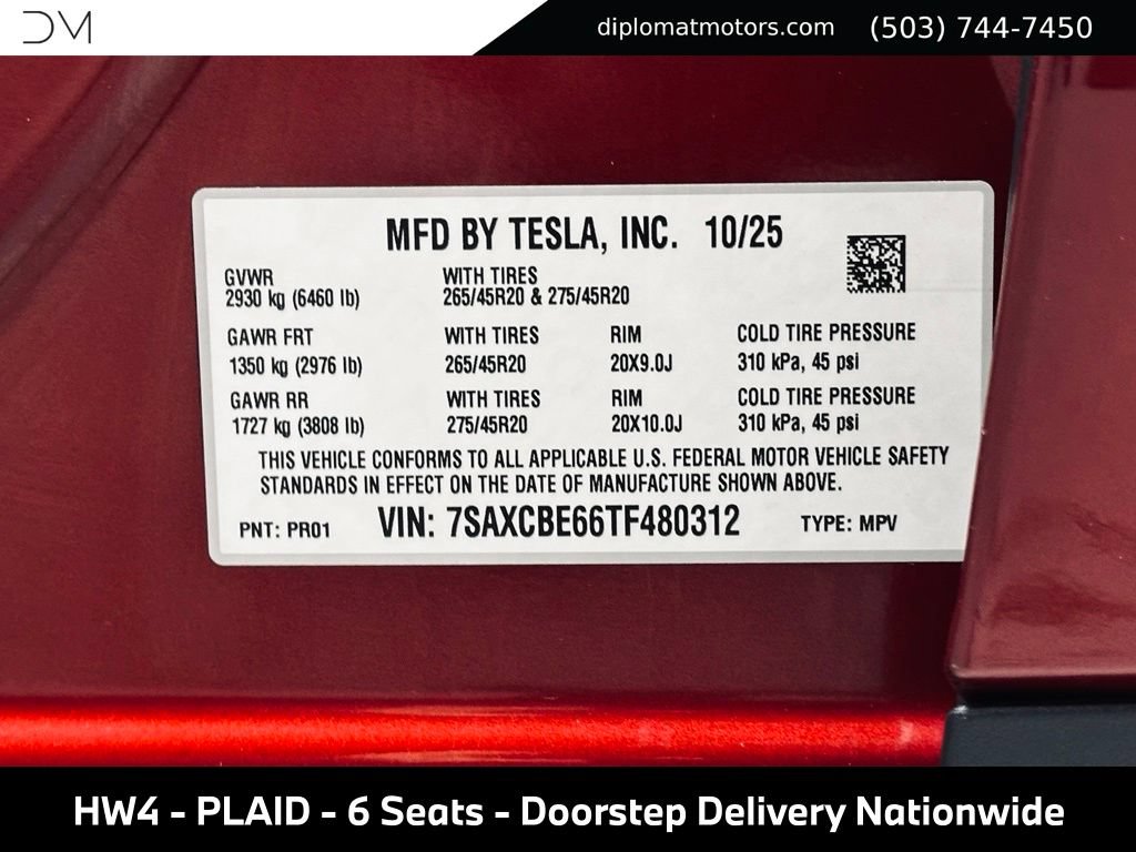 Used 2026 Tesla Model X Plaid AWD/4WD image 49