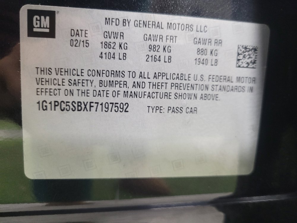 Used 2015 Chevrolet Cruze LT w/ Sun And Sound Package image 33