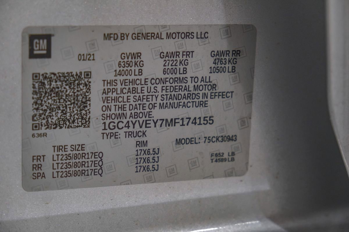 Used 2021 Chevrolet Silverado 3500 High Country w/ Snow Plow Prep/Camper Package image 70