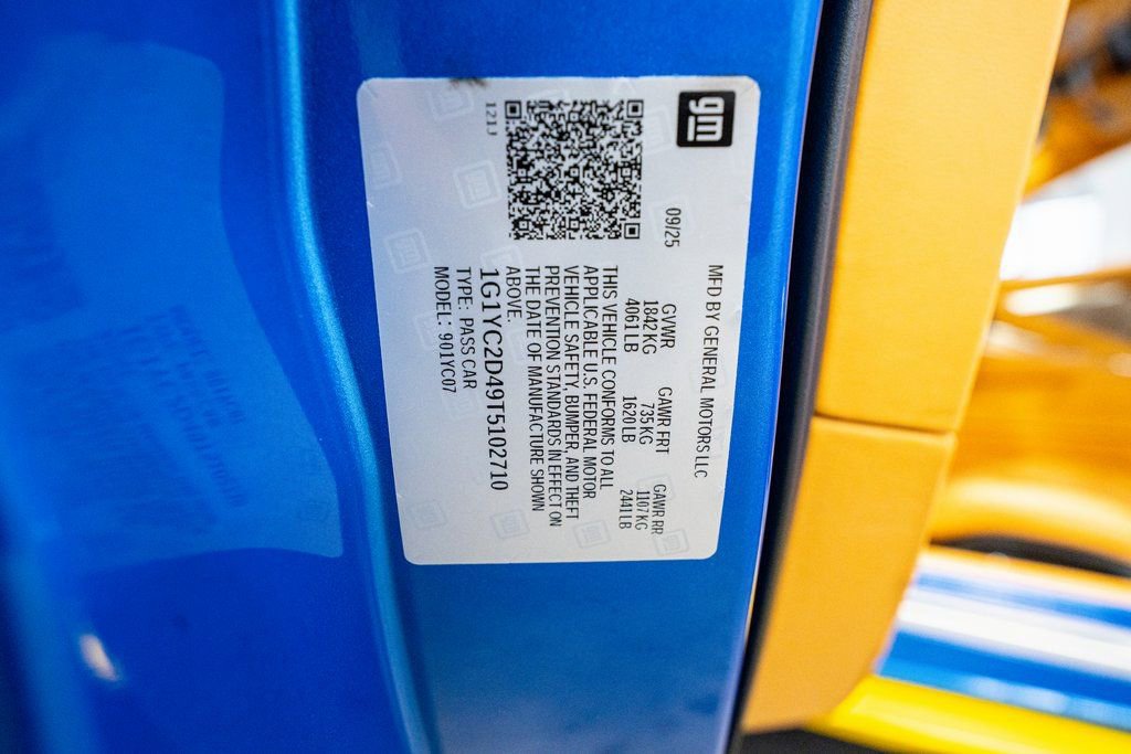 Used 2026 Chevrolet Corvette Stingray Premium Cpe w/ Z51 Performance Package image 58