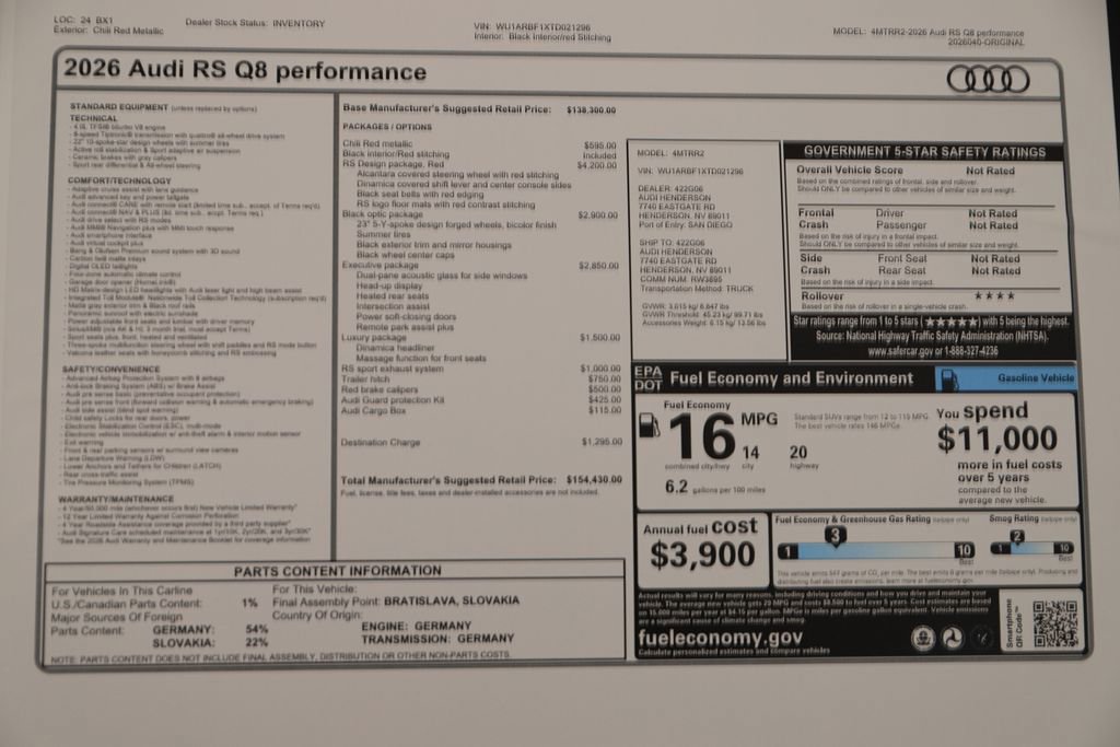 New 2026 Audi RS Q8 performance image 32