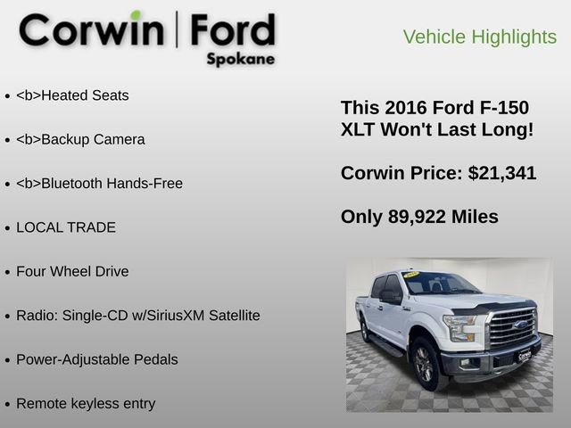 Used 2016 Ford F150 XLT w/ Equipment Group 302A Luxury image 24