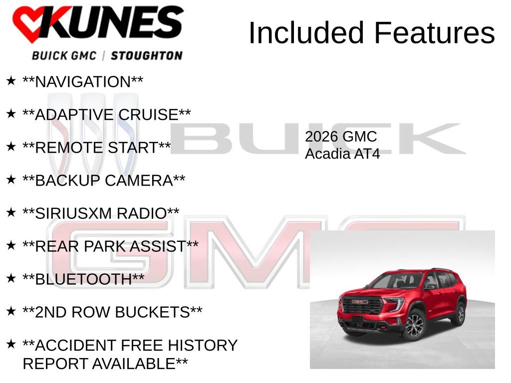 New 2026 GMC Acadia AT4 image 2