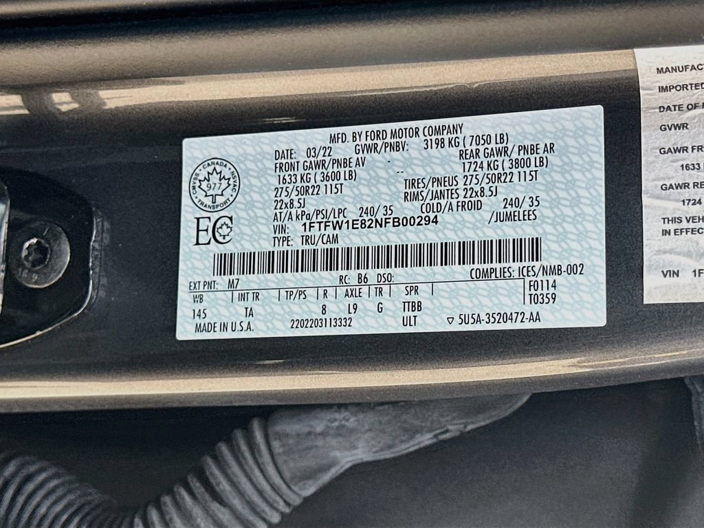 Used 2022 Ford F150 Limited AWD/4WD image 33