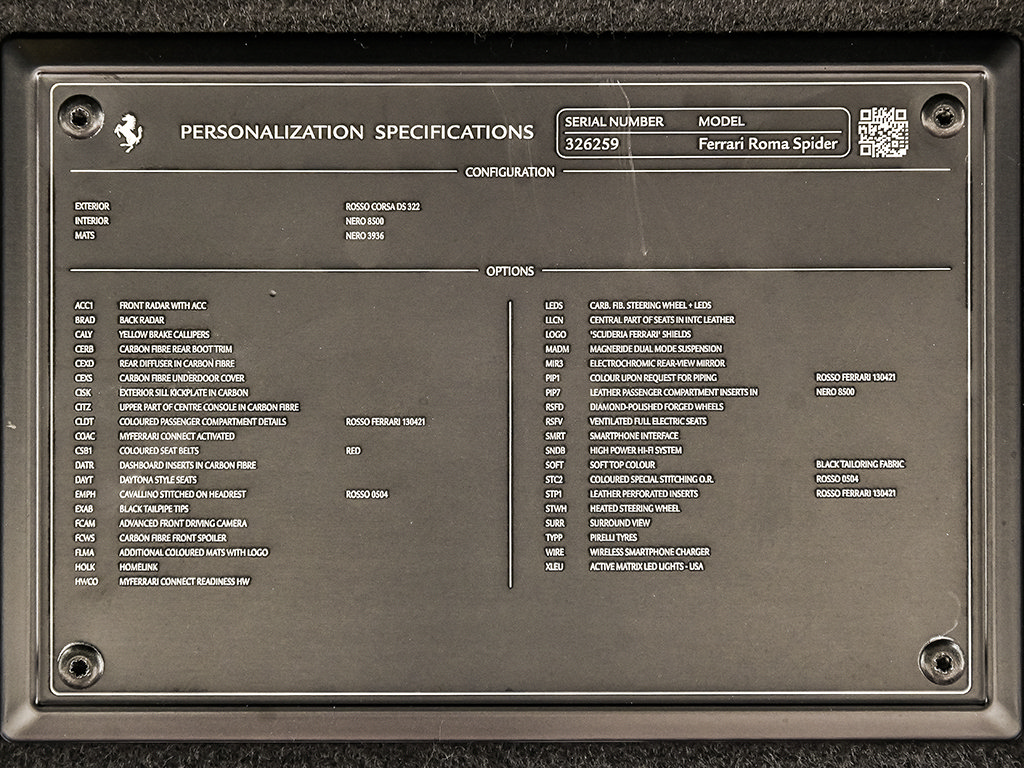 Certified 2026 Ferrari Roma Spider RWD image 40