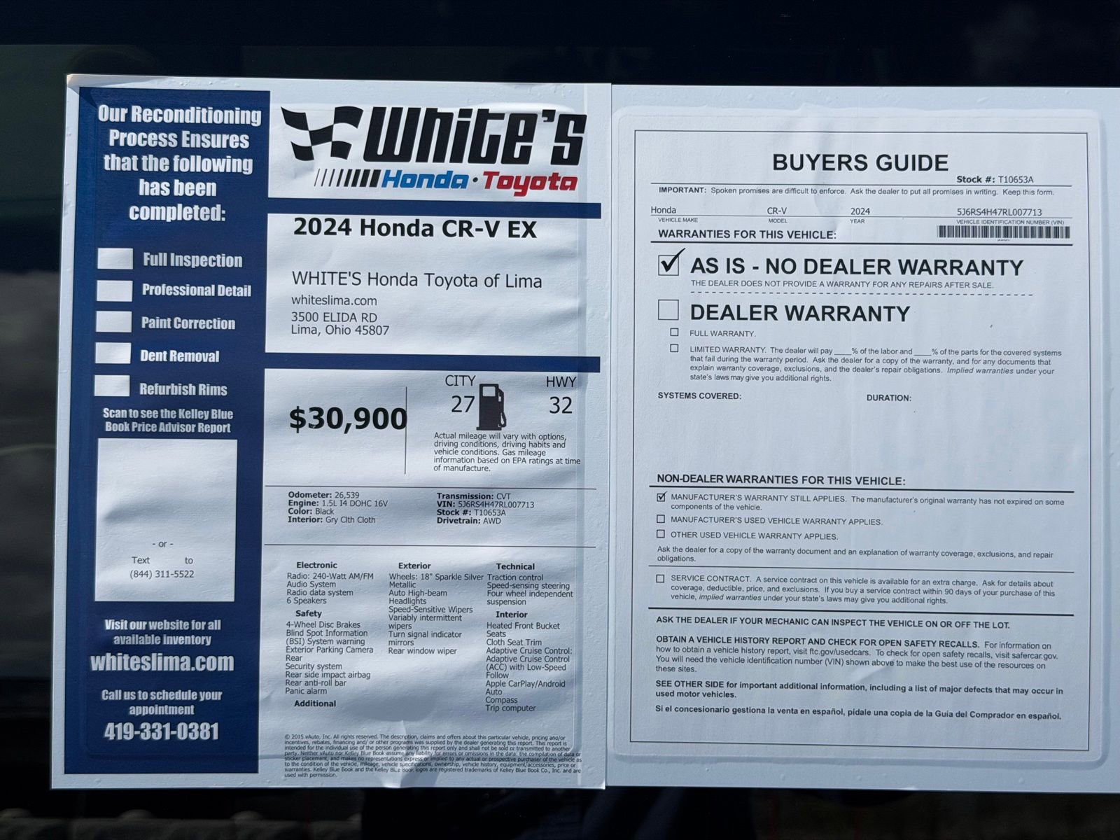 Used 2024 Honda CR-V EX image 35