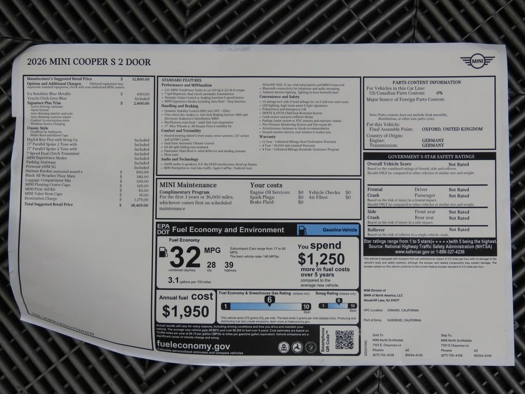 Certified 2026 MINI Cooper S FWD image 14