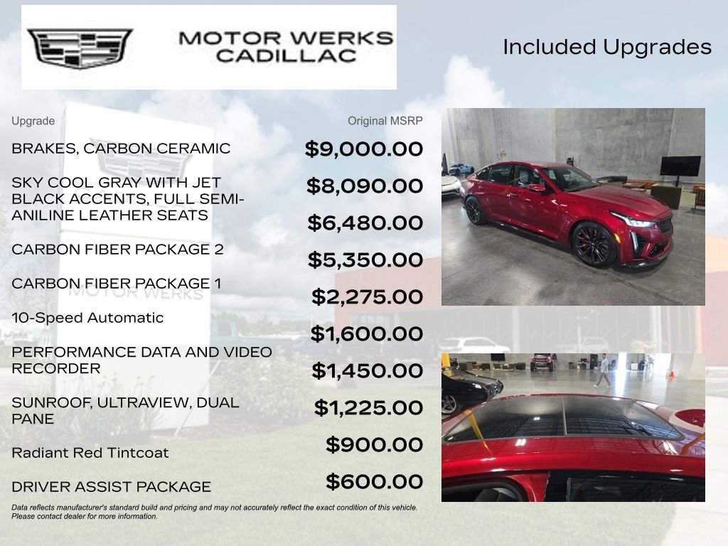 Used 2023 Cadillac CT5 V Blackwing w/ Carbon Fiber Package 2 RWD image 9