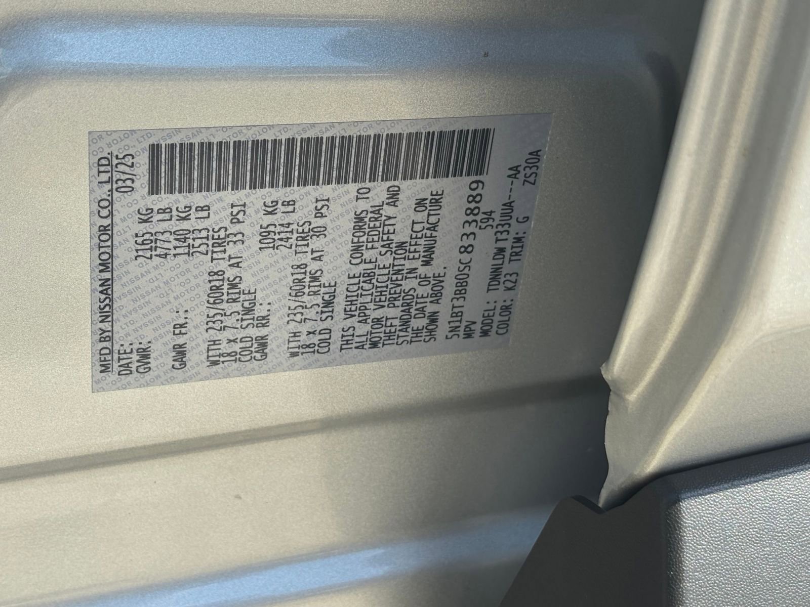 Used 2025 Nissan Rogue SV AWD/4WD image 36