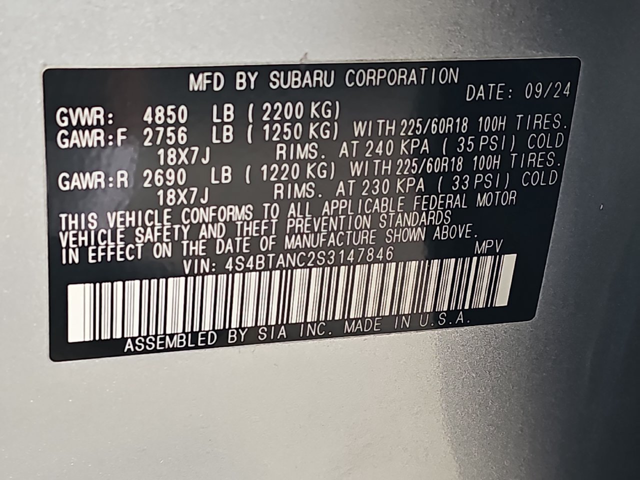 Certified 2025 Subaru Outback Limited AWD/4WD image 44