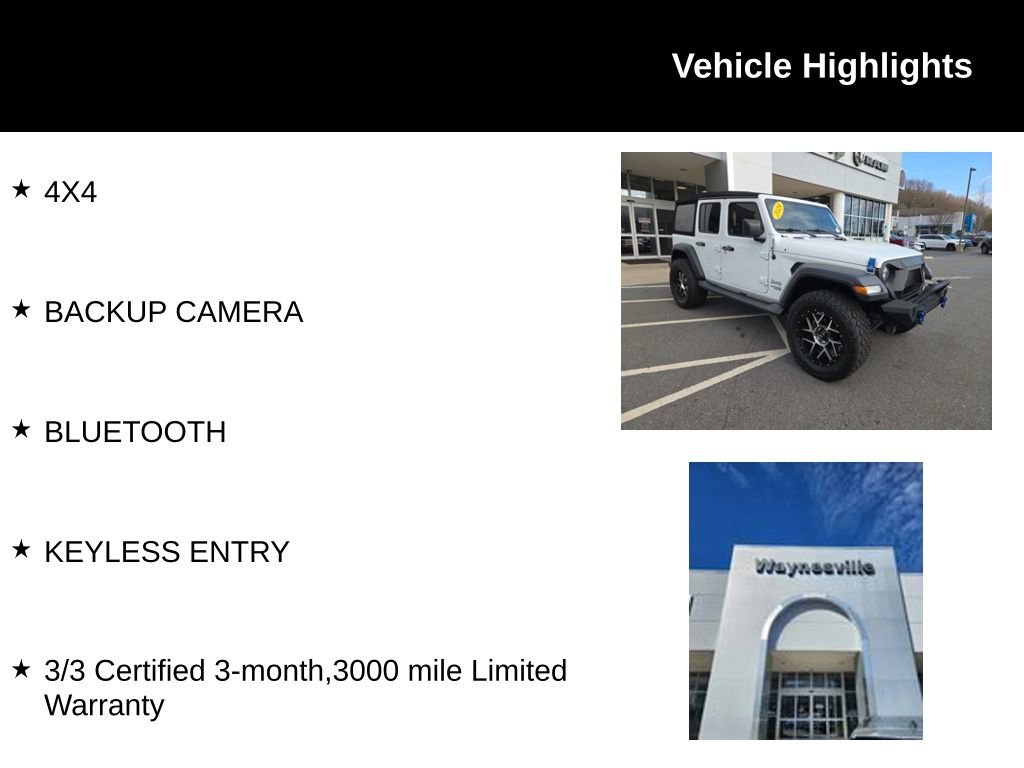 Used 2019 Jeep Wrangler Unlimited Sport S image 2