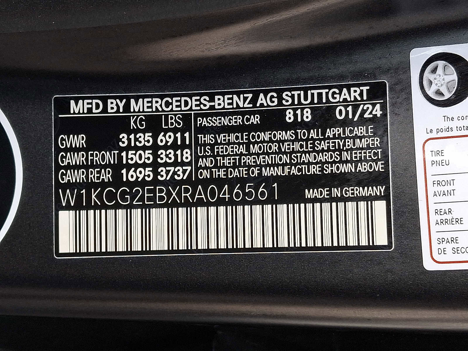Certified 2024 Mercedes-Benz EQS 450+ 4MATIC Sedan image 24