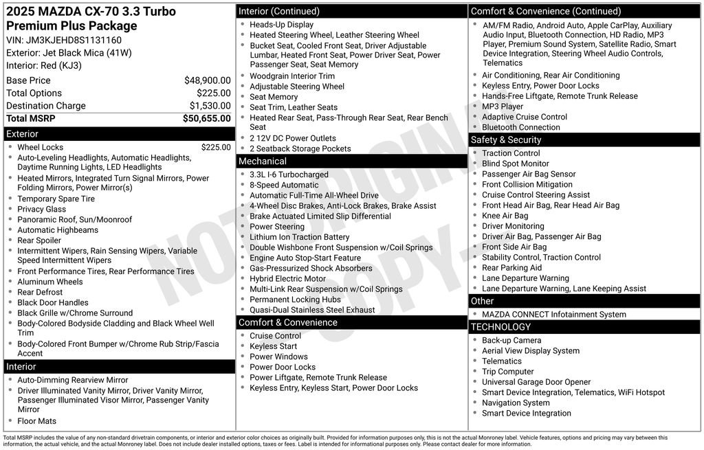 Used 2025 MAZDA CX-70 3.3 Turbo w/ Premium Plus Pkg AWD/4WD video 2