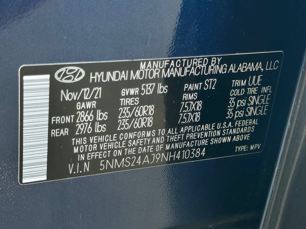 Used 2022 Hyundai Santa Fe SEL w/ Cargo Package FWD image 33