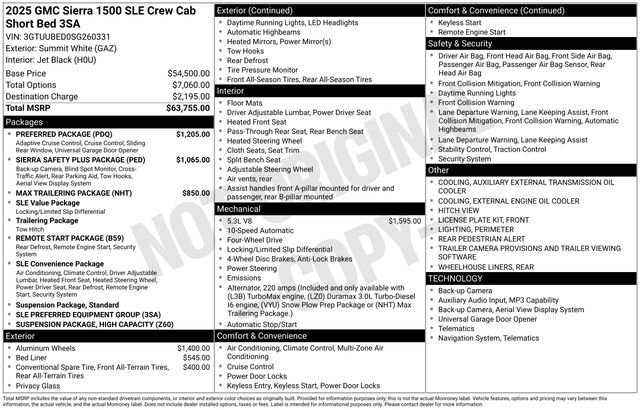 Certified 2025 GMC Sierra 1500 SLE w/ Preferred Package AWD/4WD image 46